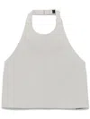 Wardrobe.nyc Backless Halterneck Top In Grey