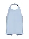 Wardrobe.nyc Wardrobe. Nyc Backless Halter Top Ice Blue In Ice Blue