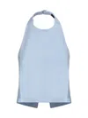 Wardrobe.nyc Wardrobe. Nyc Backless Halter Top Ice Blue In Ice Blue