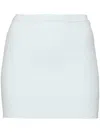 Wardrobe.nyc Towelling-finish Mini Skirt In Blue