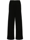 Wardrobe.nyc Ribbed Straight-leg Trousers In Black