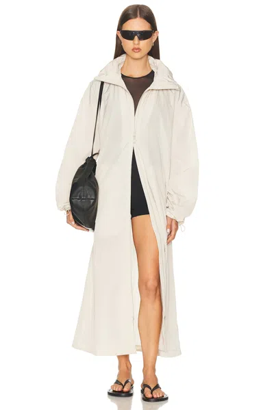 Wardrobe.nyc Translucent Raincoat In White