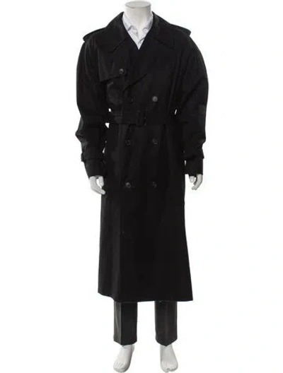 Pre-owned Wardrobe.nyc Trench Coat In Black