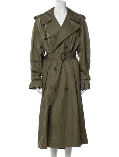 Pre-owned Wardrobe.nyc Trench Coat In Green