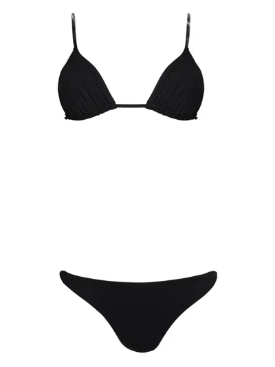 Wardrobe.nyc Triangle-cup Bikini In Black