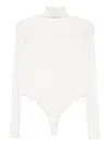 Wardrobe.nyc Turtleneck Long-sleeve Bodysuit In White