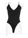 Wardrobe.nyc V-neck Bodysuit In Black
