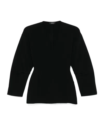 Wardrobe.nyc V-neck Long-sleeve Tunic