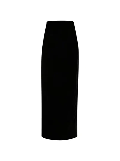 Wardrobe.nyc Velvet Column Skirt