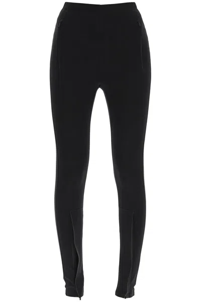 Wardrobe.nyc Versatile And Functional Black Zip Leggings For Women