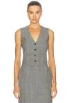 Wardrobe.nyc Vest Top In Prince Of Wales