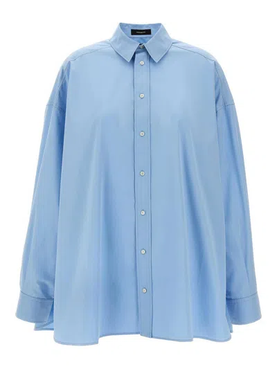 Wardrobe.nyc Oversize Shirt Dress Mini Dress