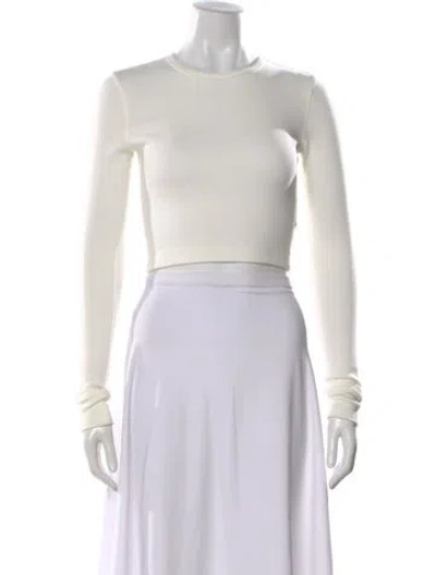Pre-owned Wardrobe.nyc Vintage Crew Neck Crop Top In Gray