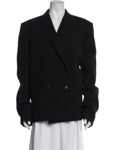 Pre-owned Wardrobe.nyc Virgin Wool Blazer In Black