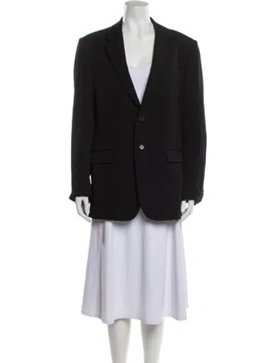 Pre-owned Wardrobe.nyc Virgin Wool Blazer In Black