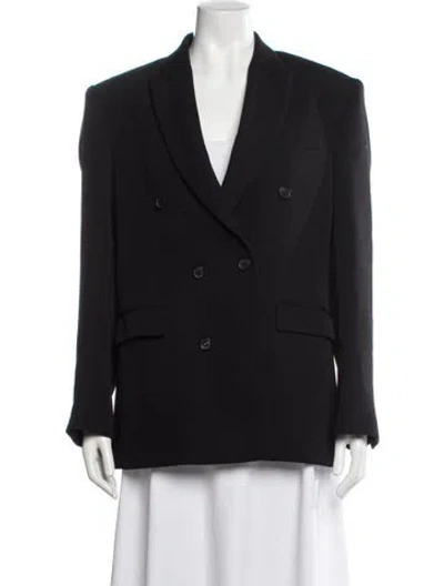 Pre-owned Wardrobe.nyc Virgin Wool Blazer In Black