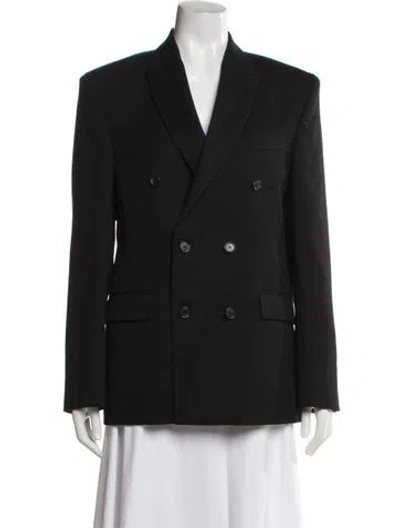 Pre-owned Wardrobe.nyc Virgin Wool Blazer In Black