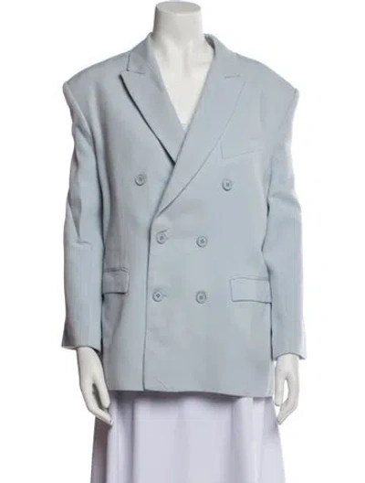 Pre-owned Wardrobe.nyc Virgin Wool Blazer In Blue