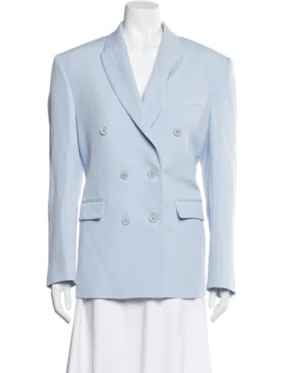 Pre-owned Wardrobe.nyc Virgin Wool Blazer In Blue