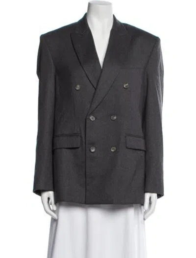 Pre-owned Wardrobe.nyc Virgin Wool Blazer In Gray