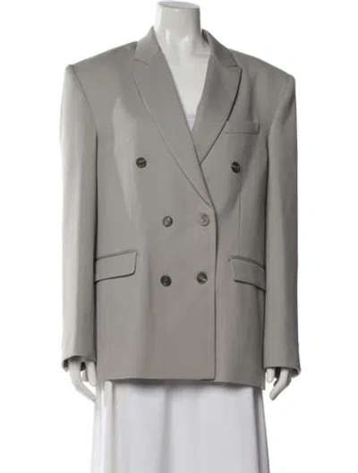 Pre-owned Wardrobe.nyc Virgin Wool Blazer In Gray