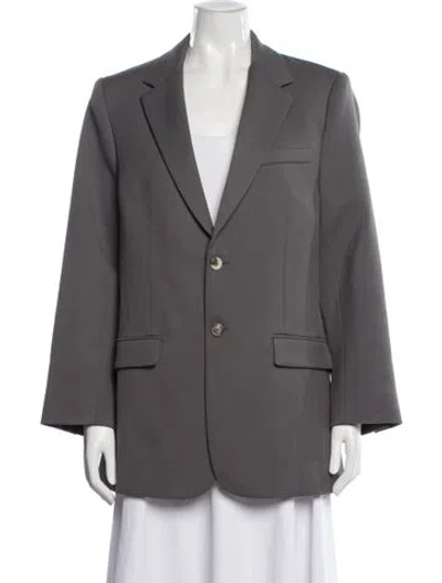 Pre-owned Wardrobe.nyc Virgin Wool Blazer In Gray