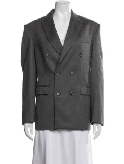 Pre-owned Wardrobe.nyc Virgin Wool Blazer In Grey