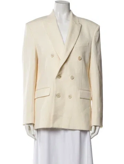 Pre-owned Wardrobe.nyc Virgin Wool Blazer In Neutral