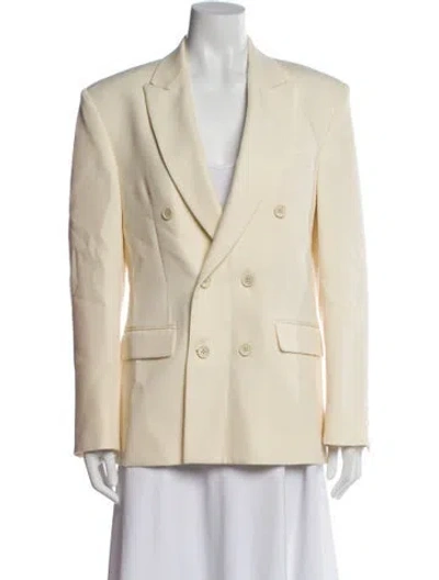 Pre-owned Wardrobe.nyc Virgin Wool Blazer In Neutral