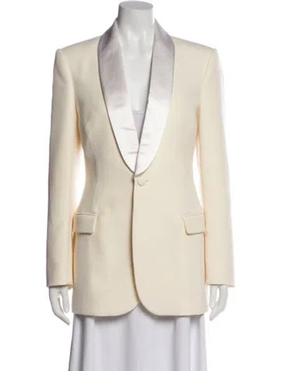 Pre-owned Wardrobe.nyc Virgin Wool Blazer In Neutral
