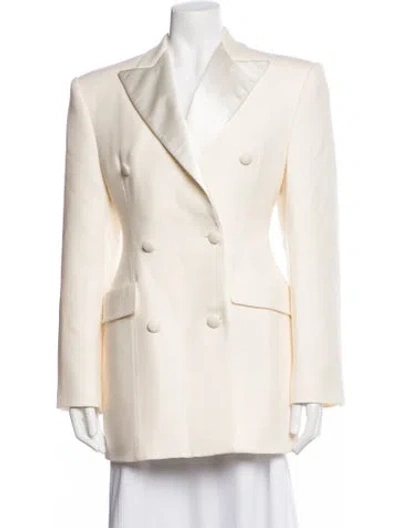 Pre-owned Wardrobe.nyc Virgin Wool Blazer In Neutral
