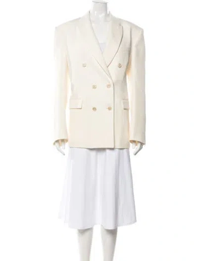 Pre-owned Wardrobe.nyc Virgin Wool Blazer In Neutrals