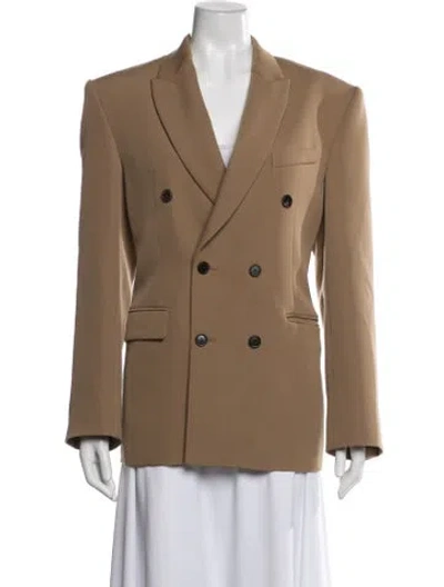 Pre-owned Wardrobe.nyc Virgin Wool Blazer In Neutrals