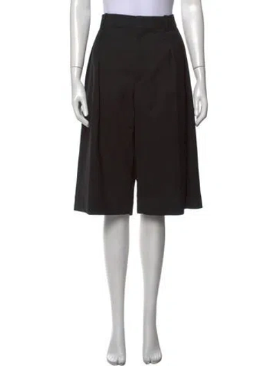 Pre-owned Wardrobe.nyc Virgin Wool Knee-length Shorts In Black