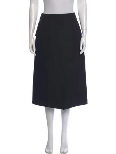 Pre-owned Wardrobe.nyc Virgin Wool Knee-length Skirt In Black