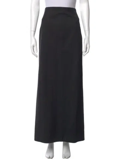 Pre-owned Wardrobe.nyc Virgin Wool Long Skirt In Black
