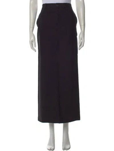 Pre-owned Wardrobe.nyc Virgin Wool Long Skirt In Black