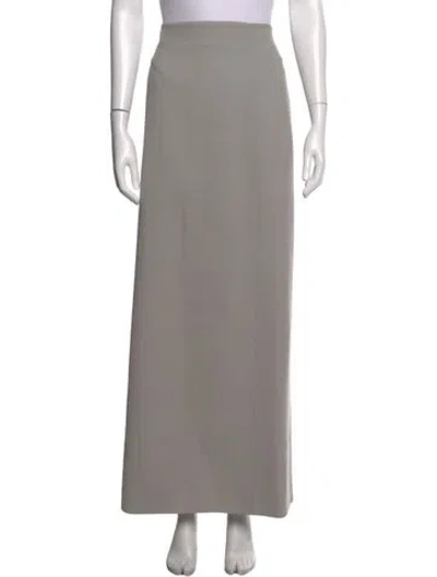 Pre-owned Wardrobe.nyc Virgin Wool Long Skirt In Grey