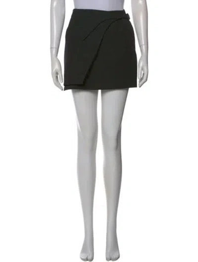 Pre-owned Wardrobe.nyc Virgin Wool Mini Skirt In Black