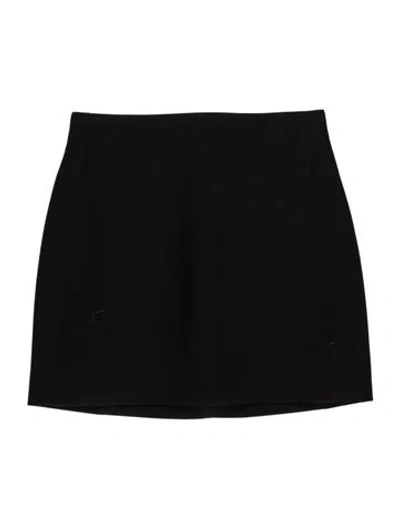Pre-owned Wardrobe.nyc Virgin Wool Mini Skirt In Black