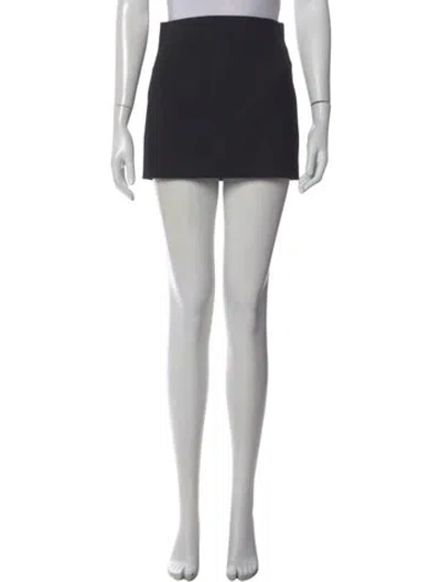 Pre-owned Wardrobe.nyc Virgin Wool Mini Skirt In Black