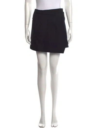 Pre-owned Wardrobe.nyc Virgin Wool Mini Skirt In Black