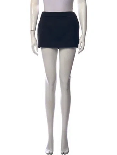Pre-owned Wardrobe.nyc Virgin Wool Mini Skirt In Black