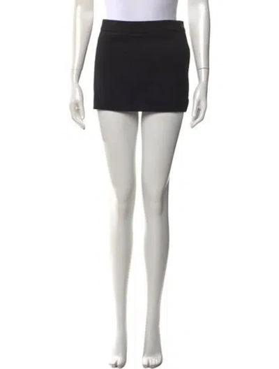 Pre-owned Wardrobe.nyc Virgin Wool Mini Skirt W/ Tags In Black