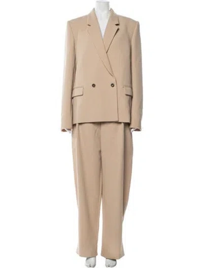 Pre-owned Wardrobe.nyc Virgin Wool Pantsuit In Brown