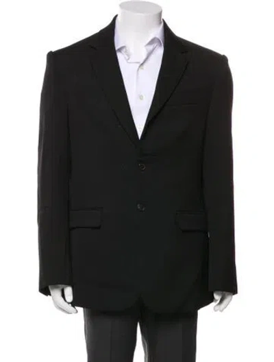 Pre-owned Wardrobe.nyc Virgin Wool Peacoat In Black