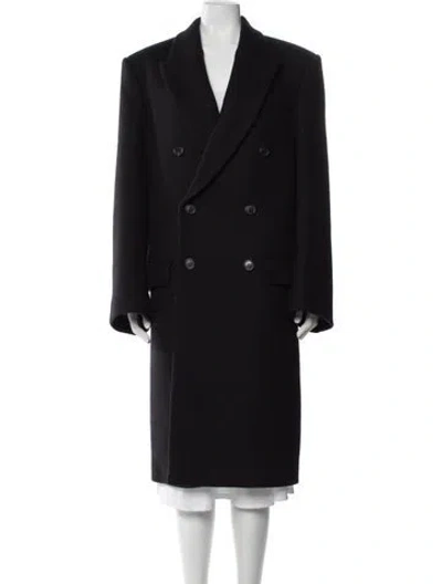 Pre-owned Wardrobe.nyc Virgin Wool Peacoat In Black