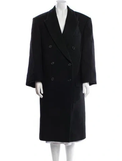 Pre-owned Wardrobe.nyc Virgin Wool Peacoat In Blue