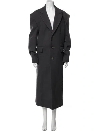 Pre-owned Wardrobe.nyc Virgin Wool Peacoat In Gray