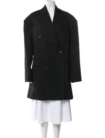 Pre-owned Wardrobe.nyc Virgin Wool Peacoat In Gray